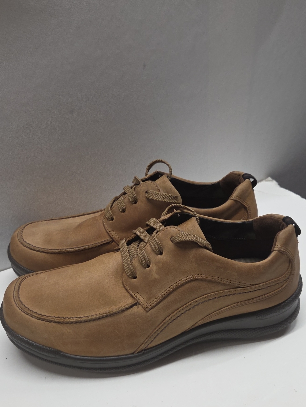 SAS Men's Tan Lace-Up Oxford Comfort Shoes Size 9.5WW